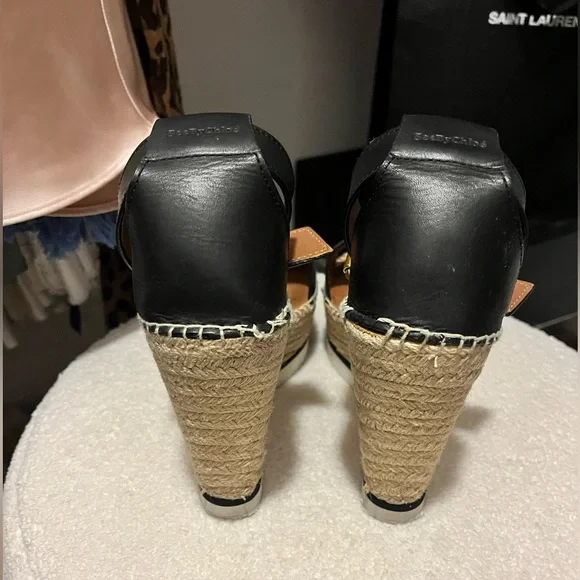 See By Chloe Glyn Platform Wedge Espadrille Sandals - Picture 15 of 16